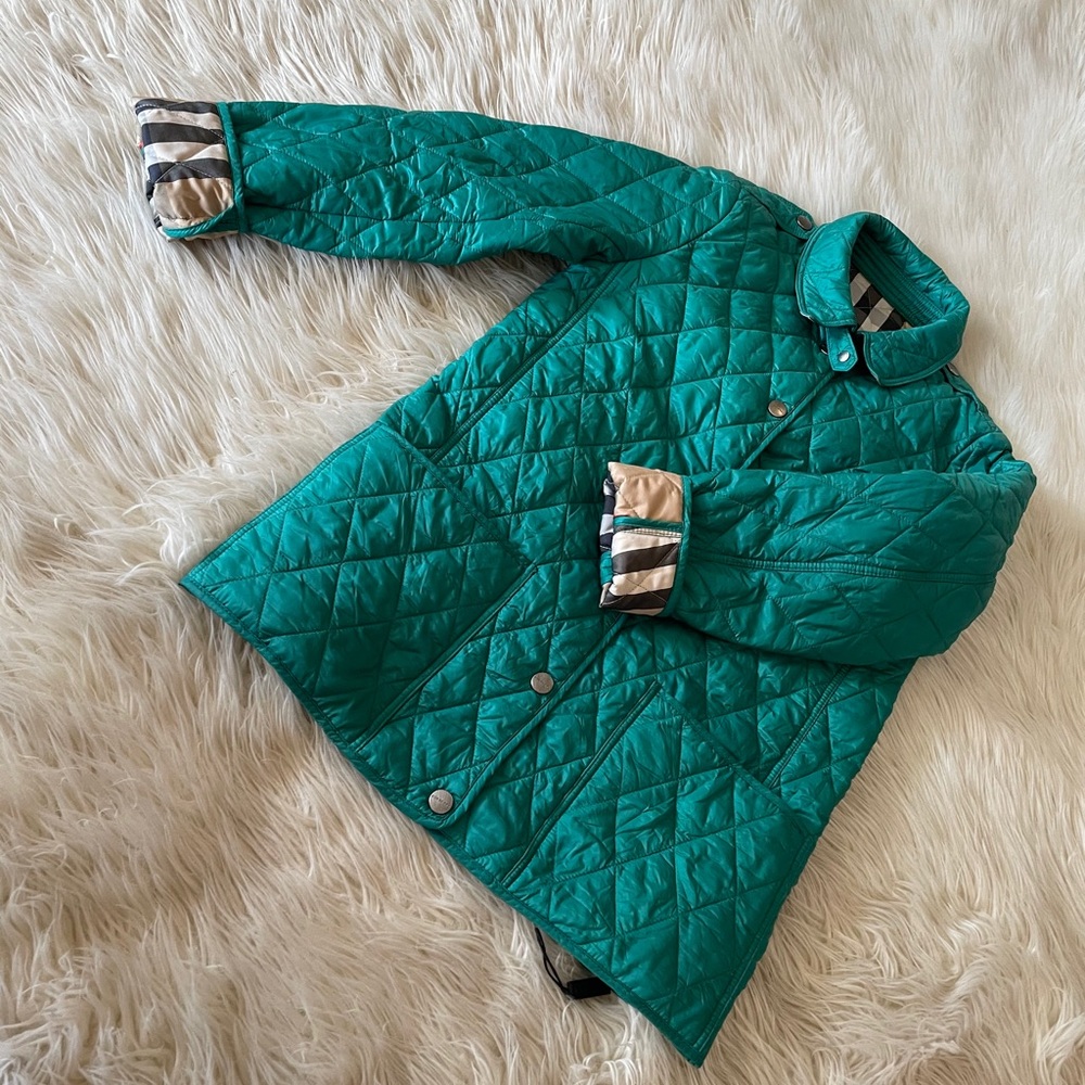 100% authentic girls Burberry quilted jacket
